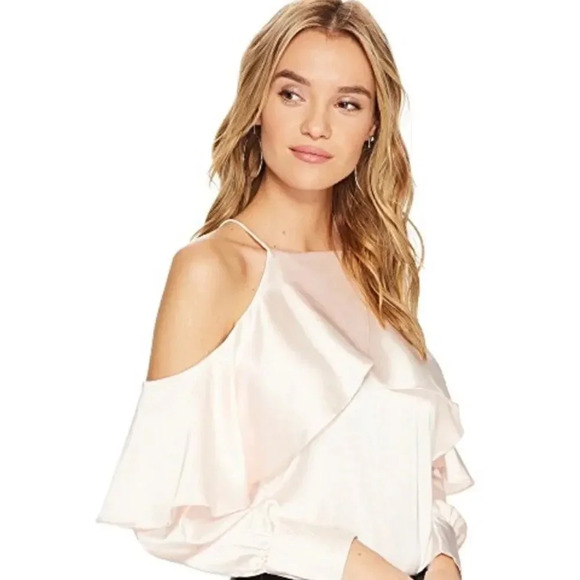 bishop+young Tops - Bishop + Young blush MIA cold shoulder blouse
